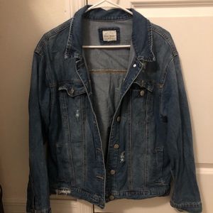 Ripped denim jacket